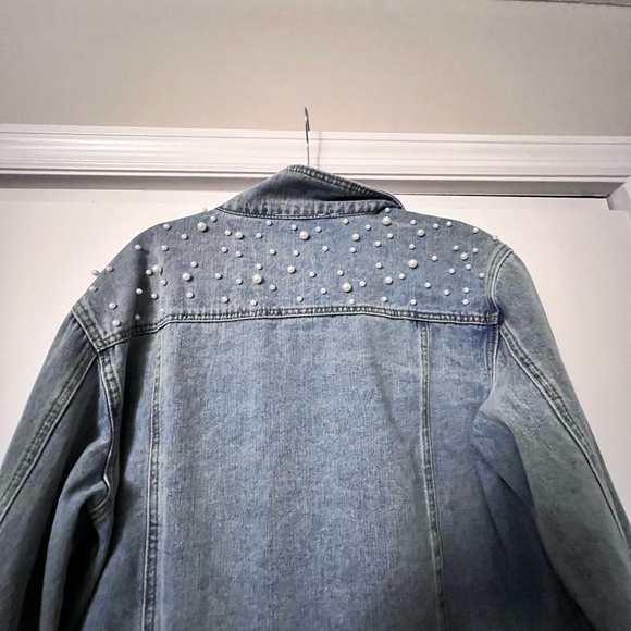Jean Jacket with Beaded Detail - Picture 2 of 7